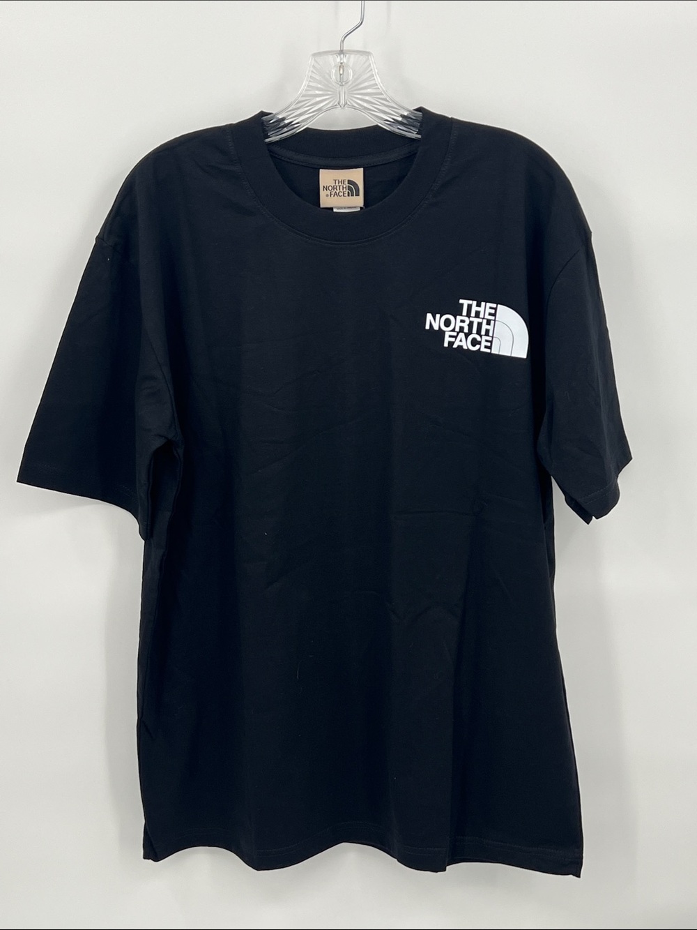 The North Face Men’s Black Short Sleeve Logo Tee with White Print. Sz XL